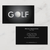 Carte de visite de golf (Devant / Derrière)