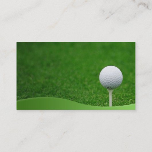 Carte de visite de golf (Dos)