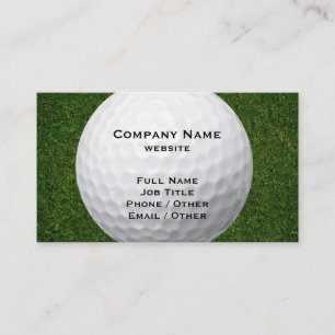Carte de visite de golf