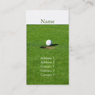 Carte de visite de golf