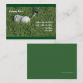 Carte de visite de golf (Devant / Derrière)