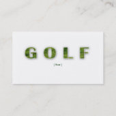 Carte de visite de golf (Dos)