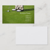 Carte de visite de golf (Devant / Derrière)