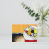 Carte de visite de gomme à bulles (Debout devant)