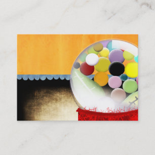 Carte de visite de gomme à bulles