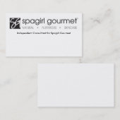 Carte de visite de gourmet de Spagirl (Devant / Derrière)