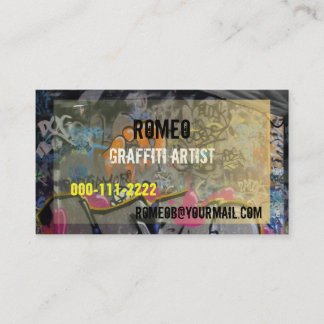 Carte de visite de graffiti