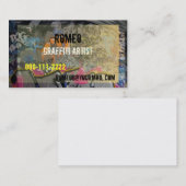 Carte de visite de graffiti (Devant / Derrière)