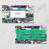 Carte de visite de graffiti urbain (Devant / Derrière)