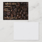 Carte de visite de grain de café (Devant / Derrière)