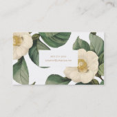 Carte de visite de grandes fleurs tropicales (Dos)