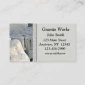 Carte de visite de granit (Devant)