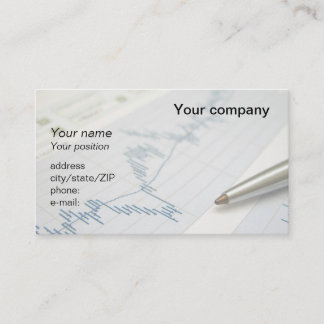 Carte de visite de graphique et "de stylo de