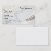 Carte de visite de graphique et "de stylo de (Devant / Derrière)