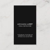 Carte de visite de graphisme du corps humain Black (Dos)