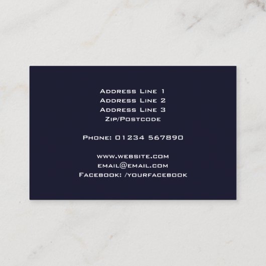 Carte de visite de graphismes électroniques (Dos)