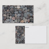 Carte de visite de gravier (Devant / Derrière)