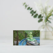 Carte de visite de grenouille (Debout devant)