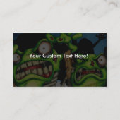 carte de visite de grenouilles de zombi (Dos)