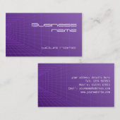 Carte de visite de grille de perspective (Devant / Derrière)