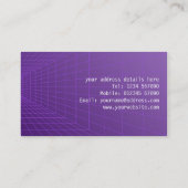 Carte de visite de grille de perspective (Dos)