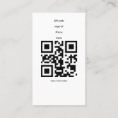 Carte de visite de grille photo Instagram (Dos)