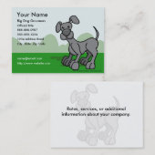 Carte de visite de Groomers de chien (Devant / Derrière)