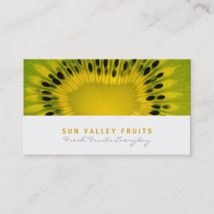 Carte de visite de gros de fruits Kiwi