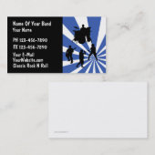 Carte de visite de groupe de rock (Devant / Derrière)