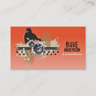 Carte de visite de groupe DJ (Funky Disk Jockey)