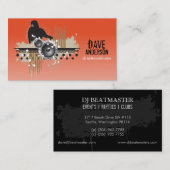 Carte de visite de groupe DJ (Funky Disk Jockey) (Devant / Derrière)