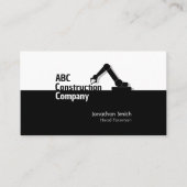 Carte de visite de grue de construction (Devant)