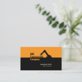 Carte de visite de grue de construction de bâtimen (Debout devant)