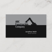 Carte de visite de grue de construction de bâtimen (Devant)