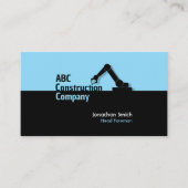 Carte de visite de grue de construction de bâtimen (Devant)