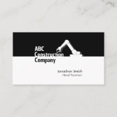 Carte de visite de grue de construction de bâtimen (Devant)