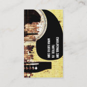 carte de visite de grunge de guitare acoustique (Dos)