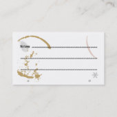 Carte de visite de Grunge de la machine à écrire à (Dos)