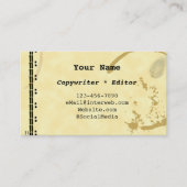 Carte de visite de Grunge de la machine à écrire à (Devant)