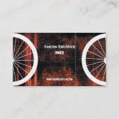 Carte de visite de grunge de magasin de vélo (Dos)