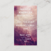 Carte de visite de grunge de spa de salon de (Dos)