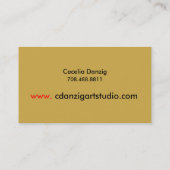 Carte de visite de grunge d'éclaboussure (Dos)