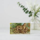 Carte de visite de guépard (Debout devant)