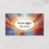 Carte de visite de guérison des couleurs de l'oeil (Devant)