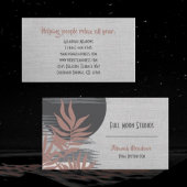 Carte de visite de guérison et de méditation Abstr