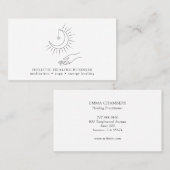 Carte de visite de guérison holistique de la main (Devant / Derrière)