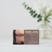 Carte de visite de guide de pêche (Debout devant)