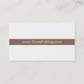 Carte de visite de guide de pêche (Dos)