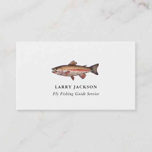 Carte de visite de guide de pêche pêcheur (Devant)
