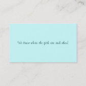 Carte de visite de guide de pêcheurs (Dos)